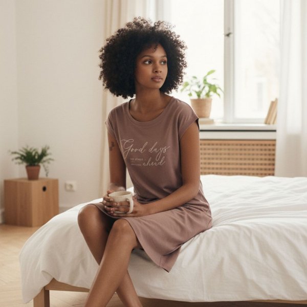 Esotiq-Henderson Koszula nocna Delanie 43700 pudrowy róż