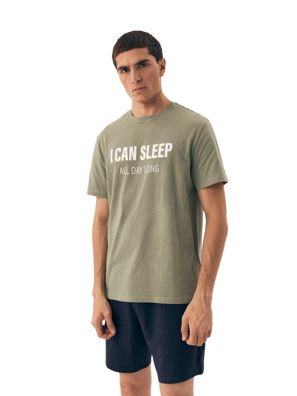 Esotiq-Henderson Piżama męska Sleeper 42614 zielona