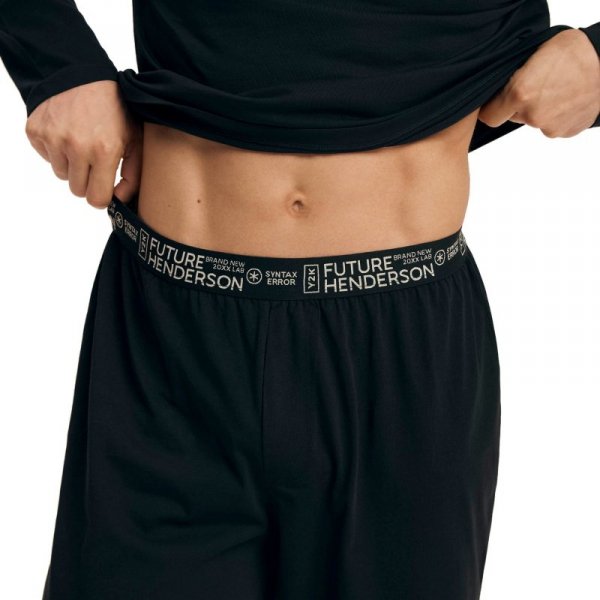 Esotiq-Henderson Piżama męska Loger 43469 czarna