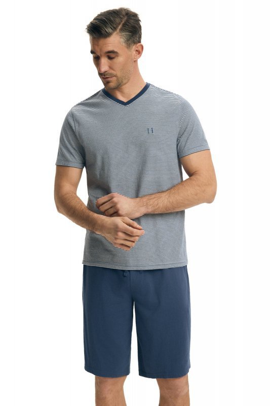 Esotiq-Henderson Piżama męska Poke 44611 granat