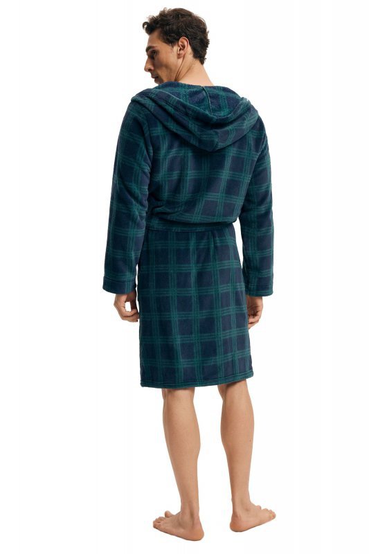 Esotiq-Henderson Szlafrok męski Nickel 43373 granat