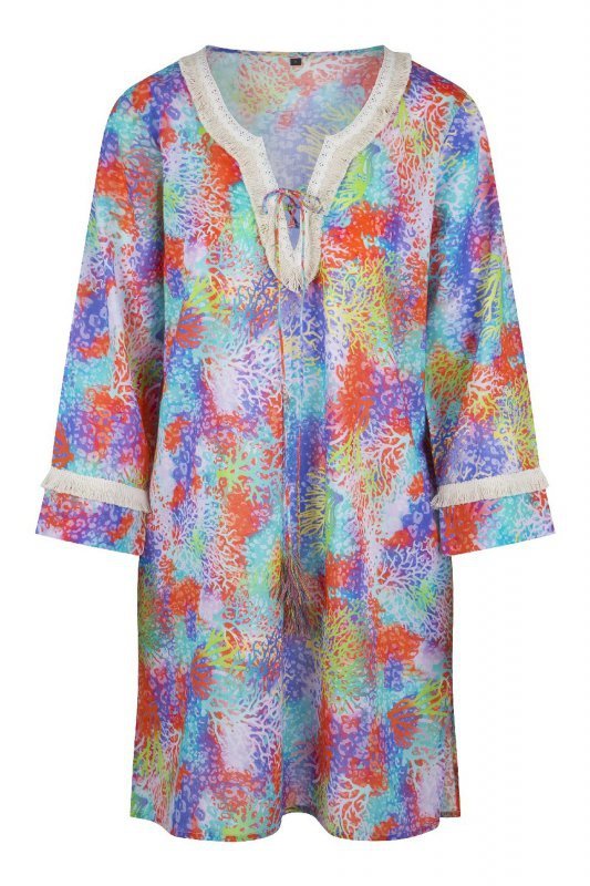 LingaDore Kimono 7207P-1 coral leopard print