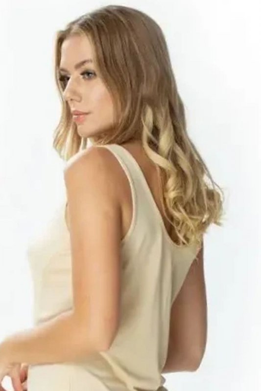 Mewa Halka 84127 Amelia beżowa plus