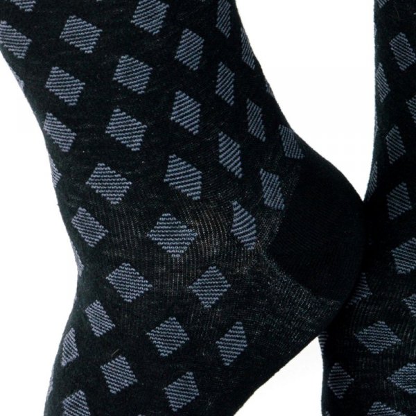 Noviti Skarpety SB 006 M 09 romby czarne