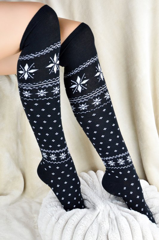 Noviti Zakolanówki SB 146 W 01 czarne