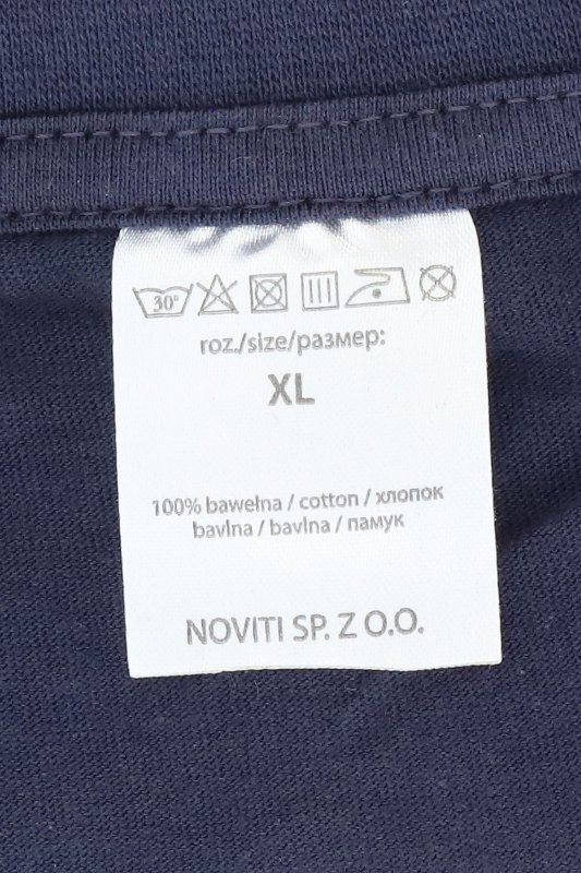 Noviti Koszulka t-shirt TT 002 M 03 granatowa