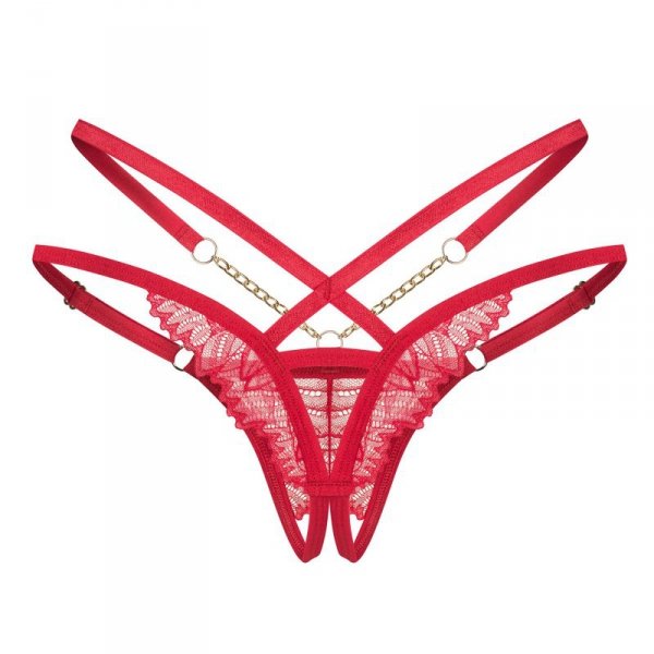 Obsessive Figi stringi otwarte Matildea czerwone