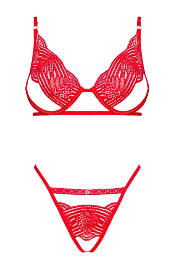 Obsessive Komplet Mellania set 2-cz czerwony