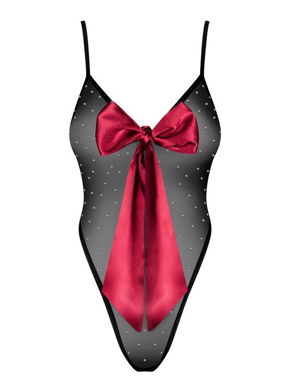 Obsessive Body Tienesy czarno-czerwone
