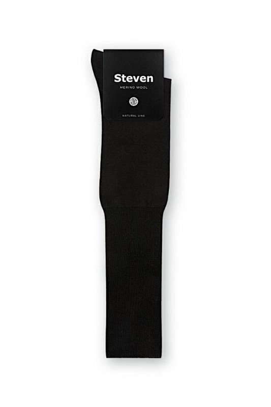 Steven Podkolanówki krótkie 008 merino czarne