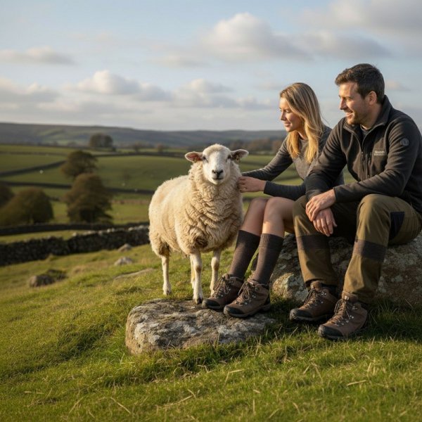 Steven Skarpety damskie merino wool 130 granatowe