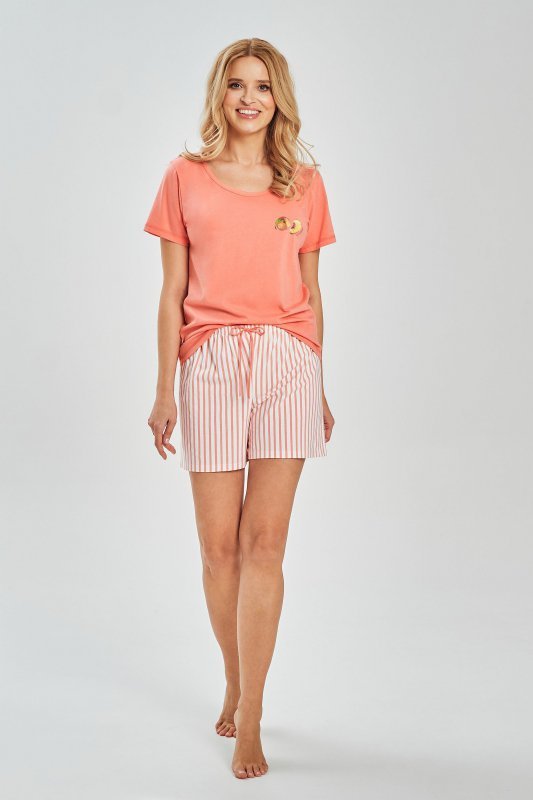 Taro Piżama damska Viola 3515 01 pomarańczowa