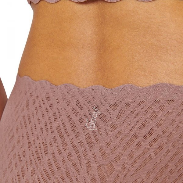 Sloggi Figi Zero Feel Bliss High leg brudnoróżowe