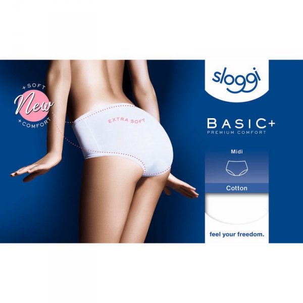 Sloggi Figi Basic Midi białe