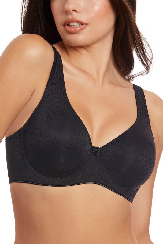 Selene TERESA Biustonosz Miękki z Tłoczeniem, negro-czarny