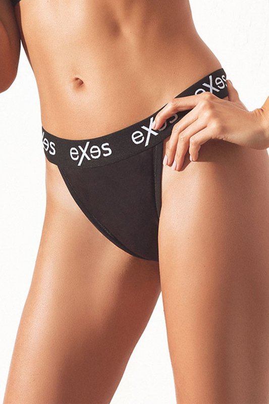 Exes D686 Bawełniany Brazyliany Damskie, nero-czarne