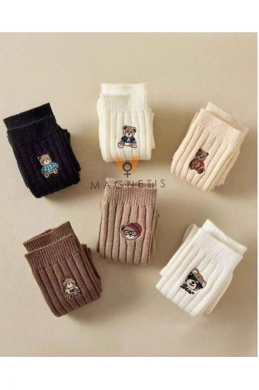 Skarpety Magnetis YN5041 Miś Haft