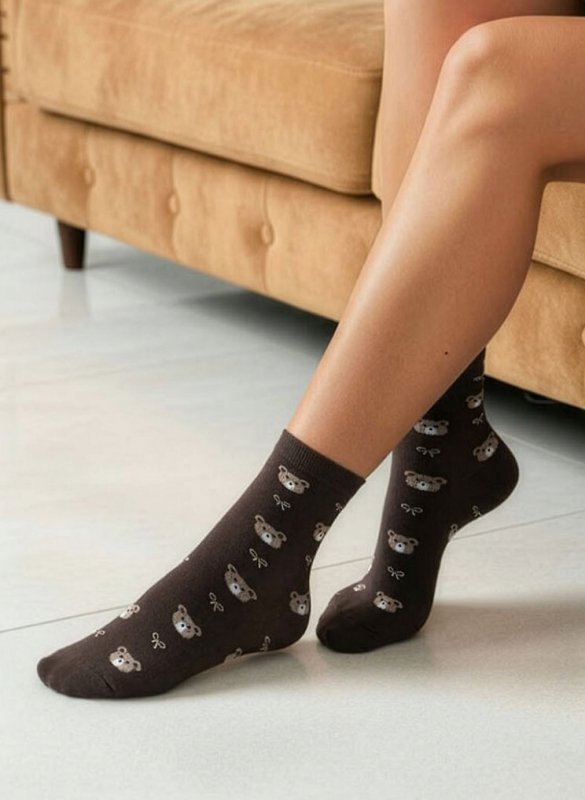 Skarpety Milena 0200-191 Misie I Kokardki 37-40