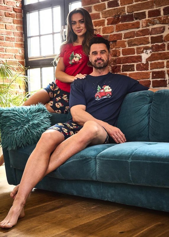 Piżama Cornette 628/432 Teddy 2 kr/r Christmas 3XL-5XL damska