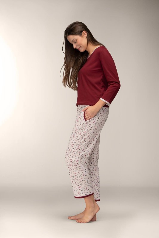 Piżama Mademoiselle Sommeil CC0140 Wildflower 3/4 S-XL
