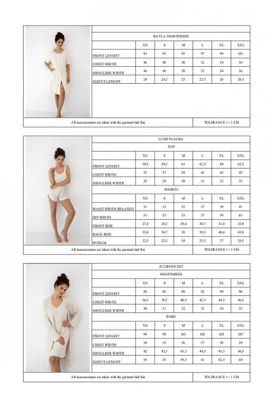 Komplet Sensis Julienne XS-2XL