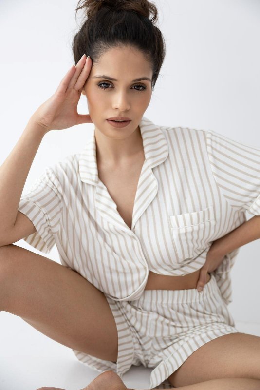 Piżama Sensis Davina kr/r XS-2XL rozpinana