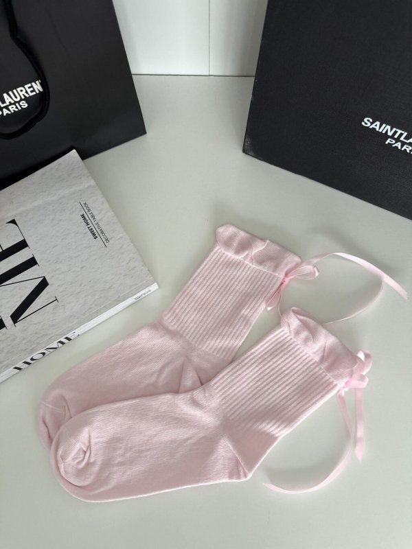 Skarpety Milena 1641 Prążek Ze Wstążką 37-41