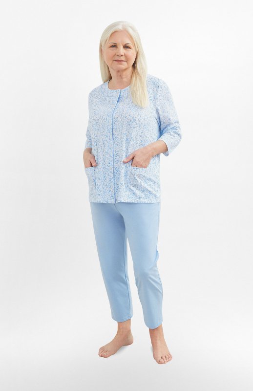 Piżama Martel Maria II 201 3/4 M-2XL damska rozpinana