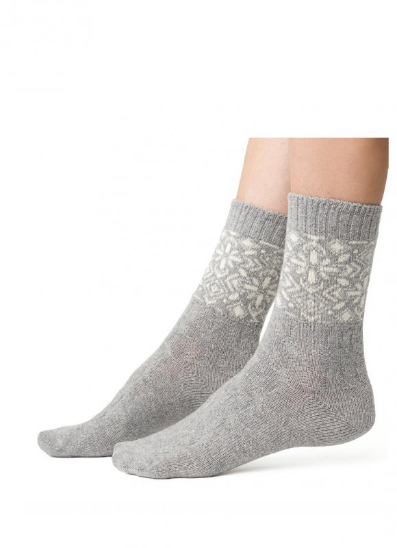Skarpety Steven art.093 Wzór Wełniane damskie  35-40