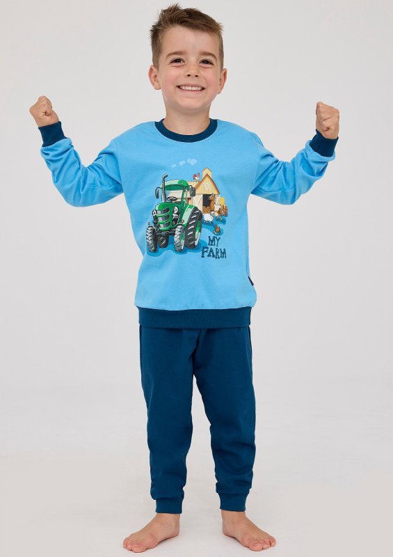 Piżama Cornette Kids Boy 477/161 Farm dł/r 86-128