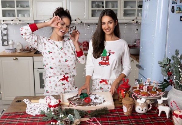 Piżama Sensis Lillian 3/4 Christmas S-XL