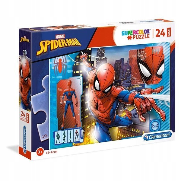 Clementoni Puzzle 24 Maxi Spider-Man 28507 - WYSYŁKA 24H