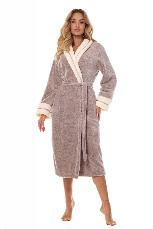 Szlafrok L&amp;L 2409 Madame długi M-2XL damski - WYSYŁKA 24H