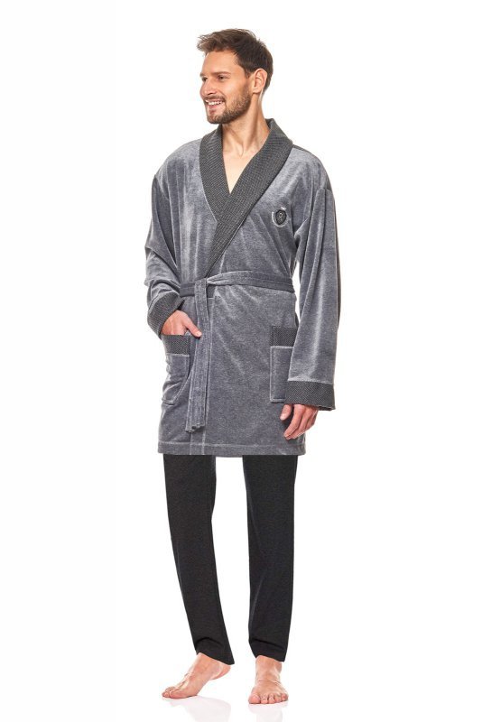 Szlafrok L&amp;L 9101 BJ M-2XL męski - WYSYŁKA 24H