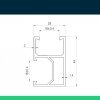 Profil Montażowy Szyna Aluminiowa paneli PV 120cm V-TAC