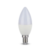 Żarówka LED V-TAC 4,8W E14 Świeczka Pilot VT-2214-N-1 RGB+4000K 320lm