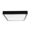 Plafon V-TAC 18W LED Kwadrat IP44 23x23cm Czarny VT-8618B-SQ 3000K 1800lm