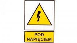 Tabliczka /znak ostrzegawczy/ TZO 148X210S PODNAP. E04TZ-01011140800 /10szt./