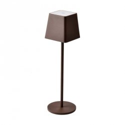 Lampka Biurkowa Nocna V-TAC 2W LED Ładowanie Ściemnianie IP54 Brąz Corten VT-7563 3000K 200lm
