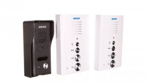 Zestaw domofonowy jednorodzinny z interkomem, bezsłuchawkowy, biały, ELUVIO INTERCOM OR-DOM-RE-920/W