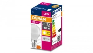 Żarówka LED VALUE CLASSIC P 40 E14 4,9W 470lm 3000K 830 FR non-dim 4058075630376