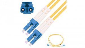 Patchcord Jednomodowy, Duplex, G652D, PVC, 3mm, 1m Extralink LC/UPC-LC/UPC