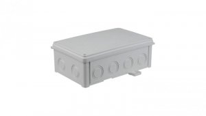 Puszka naścienna 188x118X68 mm, bezhalogenowa, samogasnąca, odporna na UV, IP67, UL94 V0, N110x180S szara 35270202