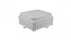Puszka naścienna 188x188X88 mm, bezhalogenowa, samogasnąca, odporna na UV, IP67, UL94 V0, N180x180S szara 35300202
