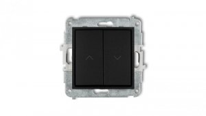 ICON Mechanizm łącznika zwiernego żaluzjowego czarny mat 12IWP-8