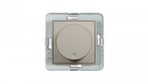 MINI Mechanizm elektronicznego regulatora oświetlenia przyciskowo-obrotowego do lamp LED taupe 60MRO-2