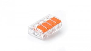 Szybkozłączka 0,2-4,0mm2, 4 styki, przezroczysta, E.4192T /100szt./