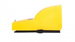 Wyłącznik nożny pojedynczy z osłoną żółty tworzywo 1Z 1R 1 krok XPEY310