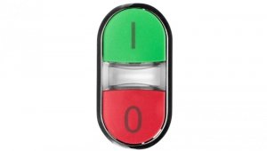 Przycisk podwójny podświetlany 22mm metal zielony /I/ czerwony /O/ przyciski płaskie SIRIUS ACT 3SU1051-3AB42-0AK0