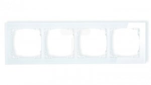 DECO Ramka poczwórna - efekt szkła (ramka: biała spód: biały) biały 0-0-DRS-4